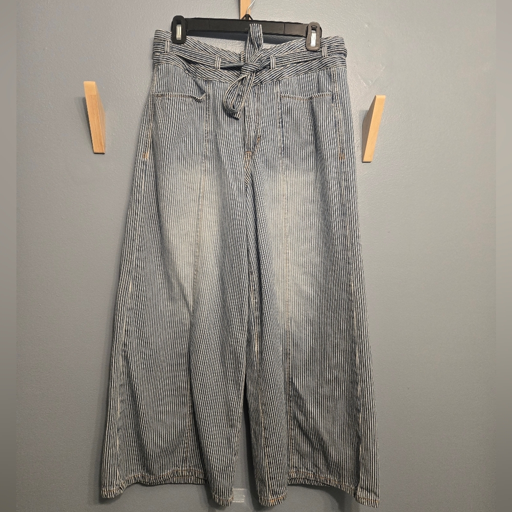 Kensie Jeans - The Kaya High Rise Wide Leg Ankle Jeans